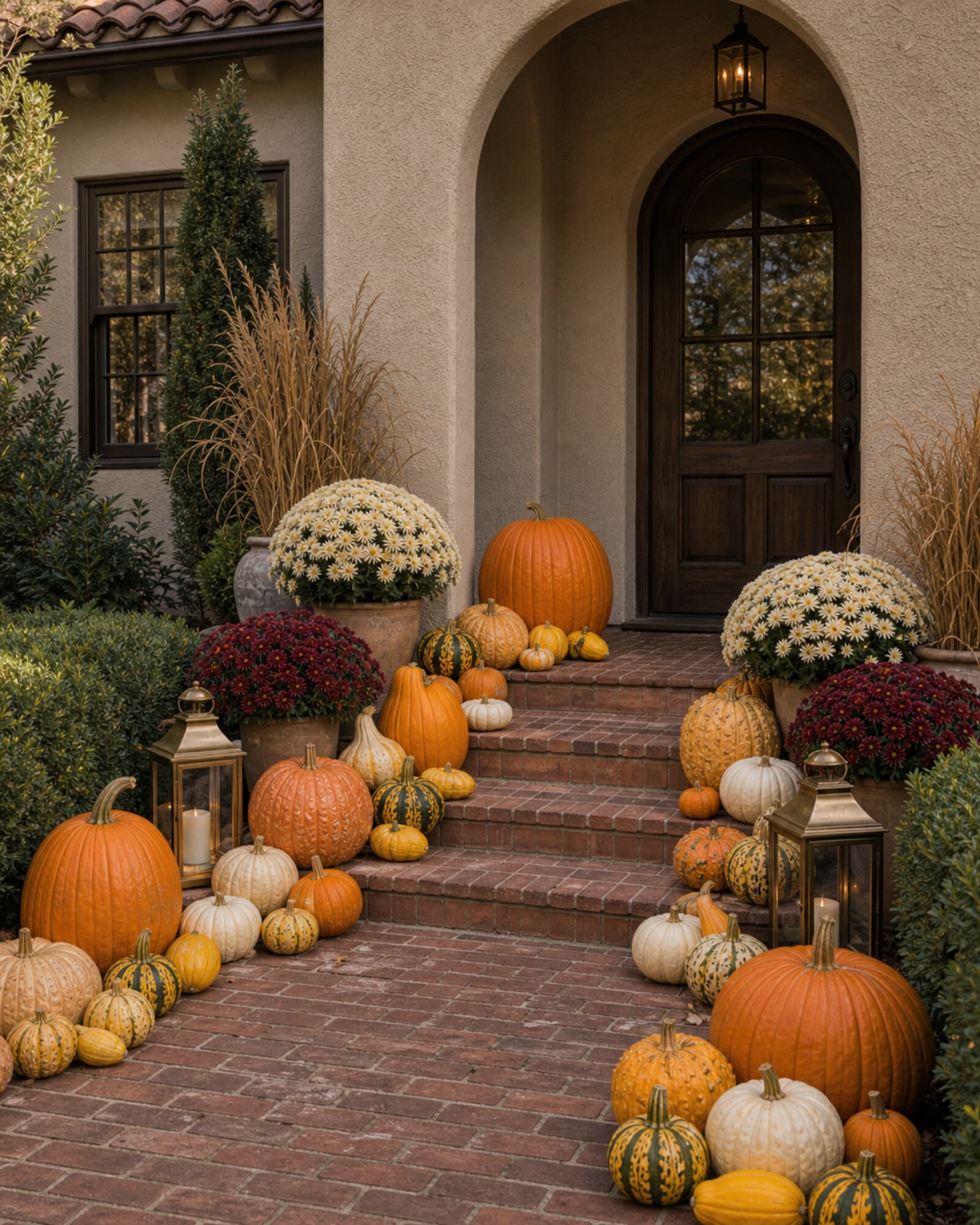 Symmetrical Stoop · Signature Inspiration — fall porch inspiration