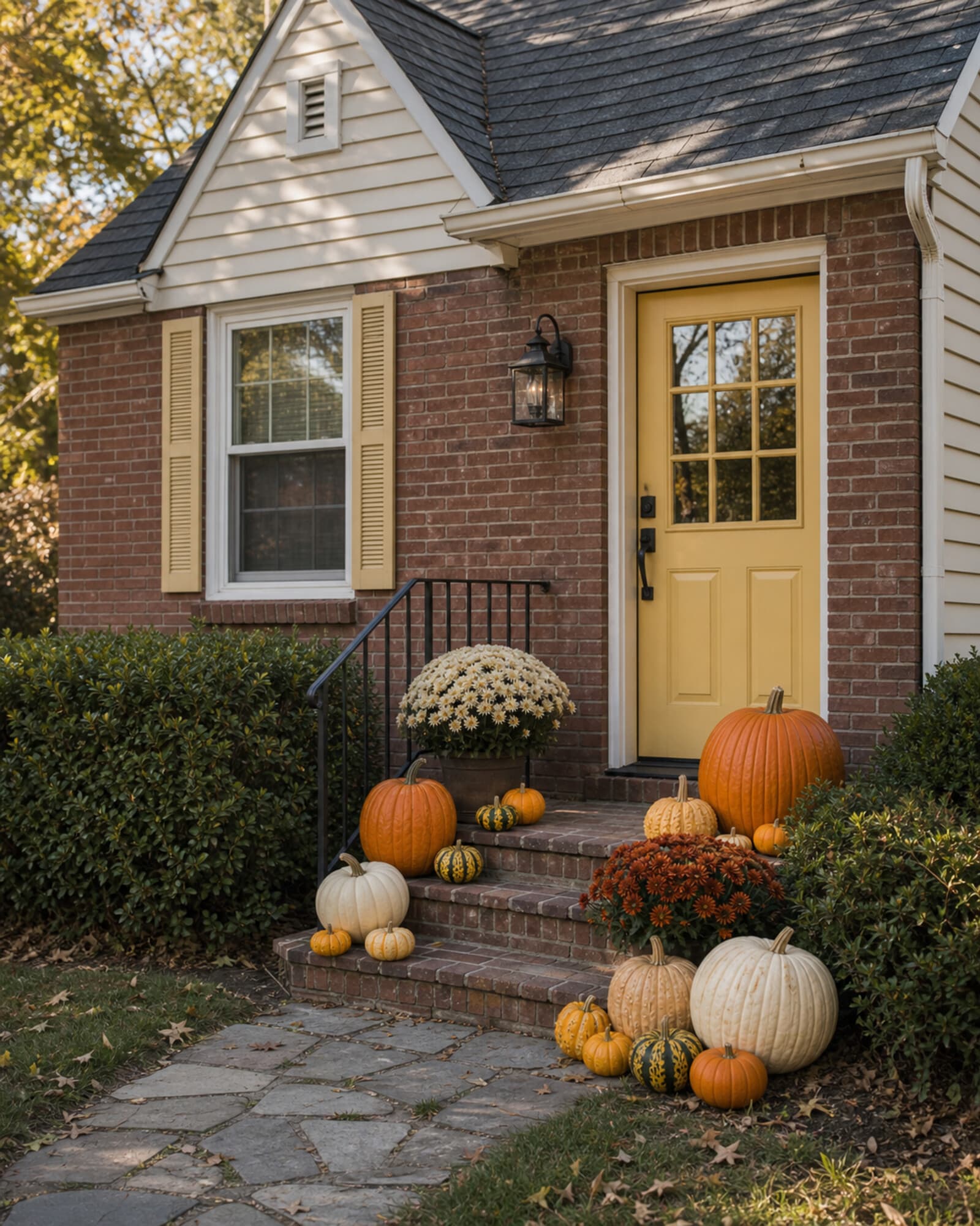 Farmhouse Front Steps · Starter Inspiration — fall porch inspiration